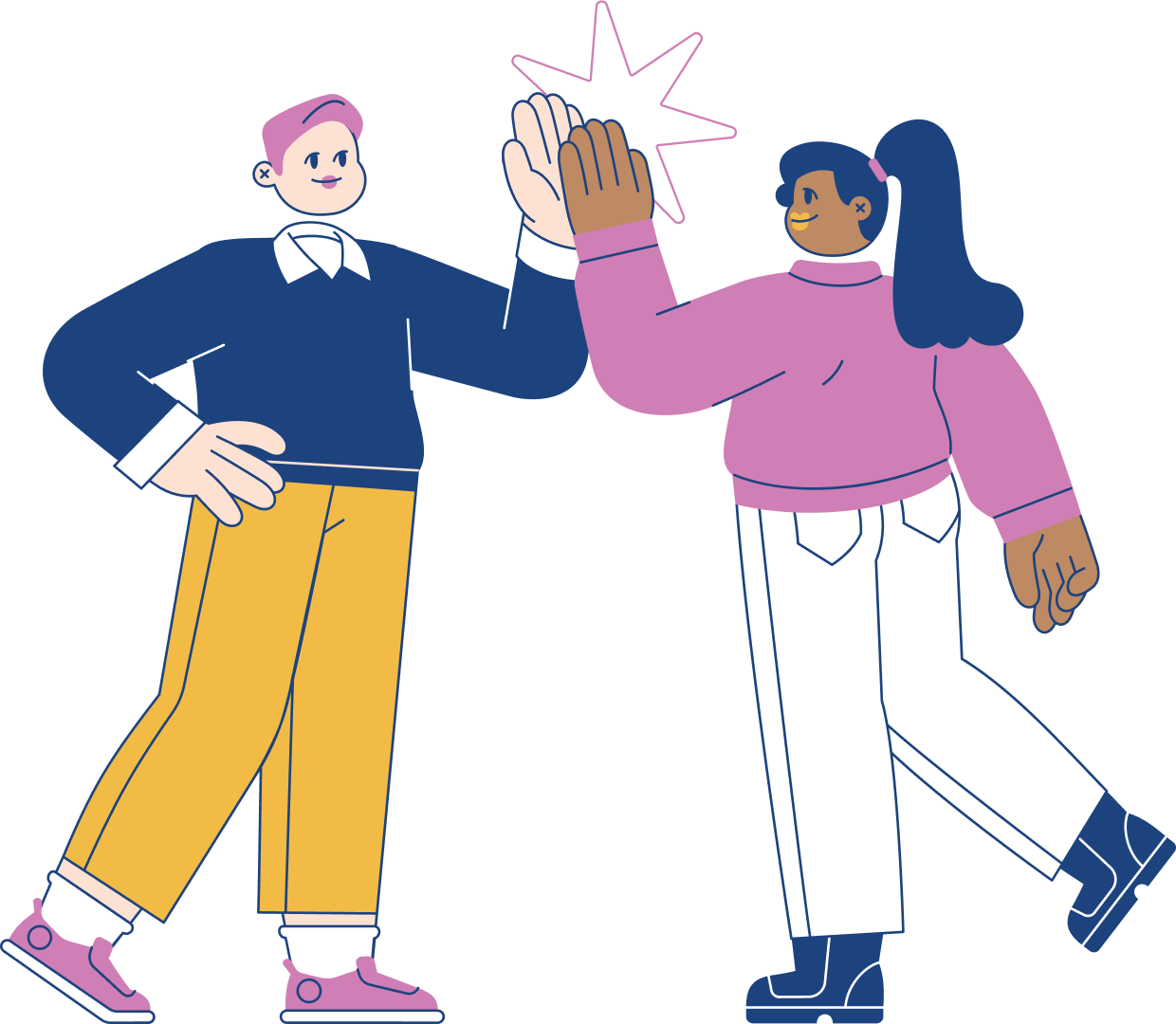 High Five Illustration