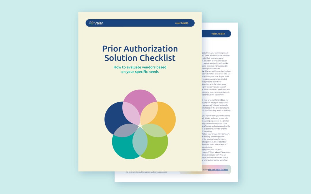 Prior Authorization Solution Checklist