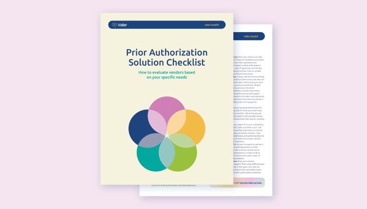 Prior Authorization Solution Checklist